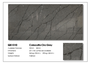 1209 Calacatta Vagli Artificial Quartz Calacatta Slabs