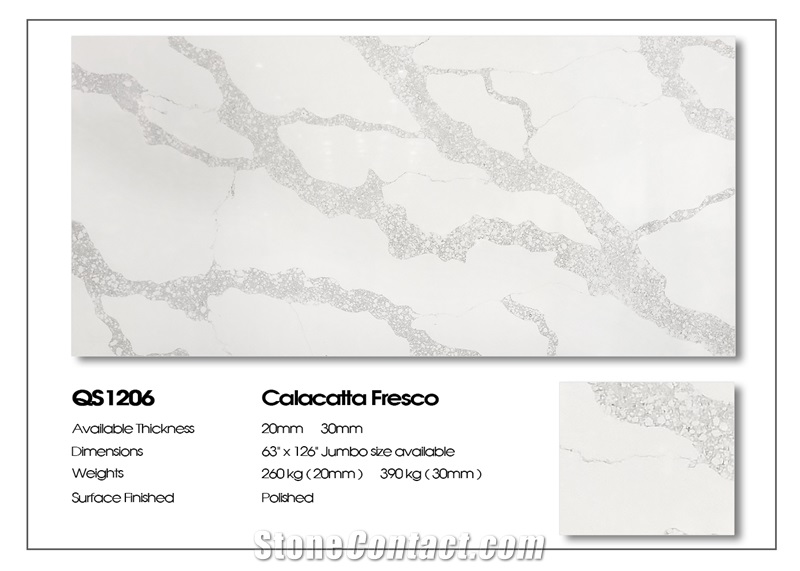 Calacatta Gold OEM ODM Artificial Stone for Countertops 