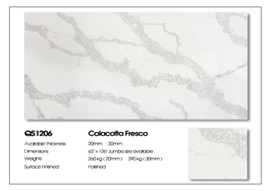 Calacatta Gold OEM ODM Artificial Stone for Countertops 