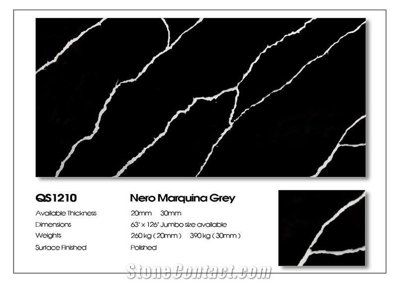 Calacatta Grey OEM ODM Artificial Stone for Countertops