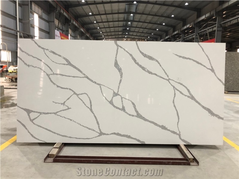 Calacatta Moderno Artificial Quartz for Countertop Table