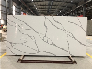Calacatta Moderno Artificial Quartz for Countertop Table