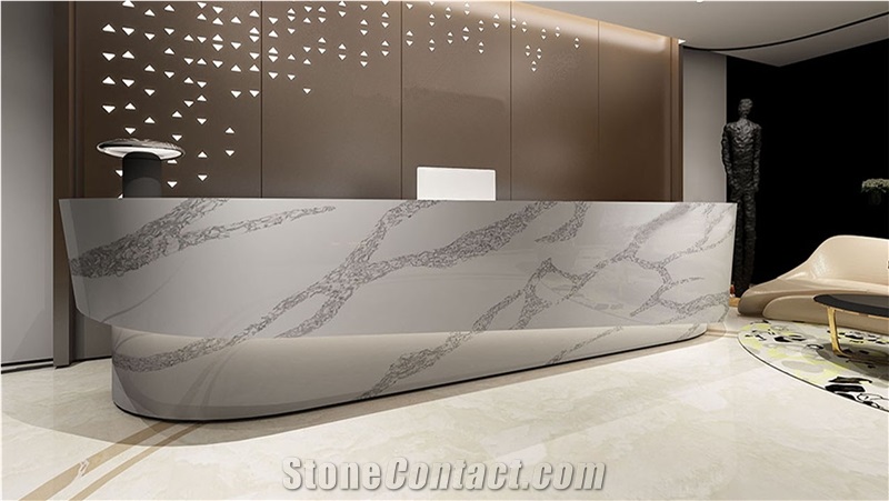 Calacatta moderno Quartz Stone Slabs, Quartz Slabs
