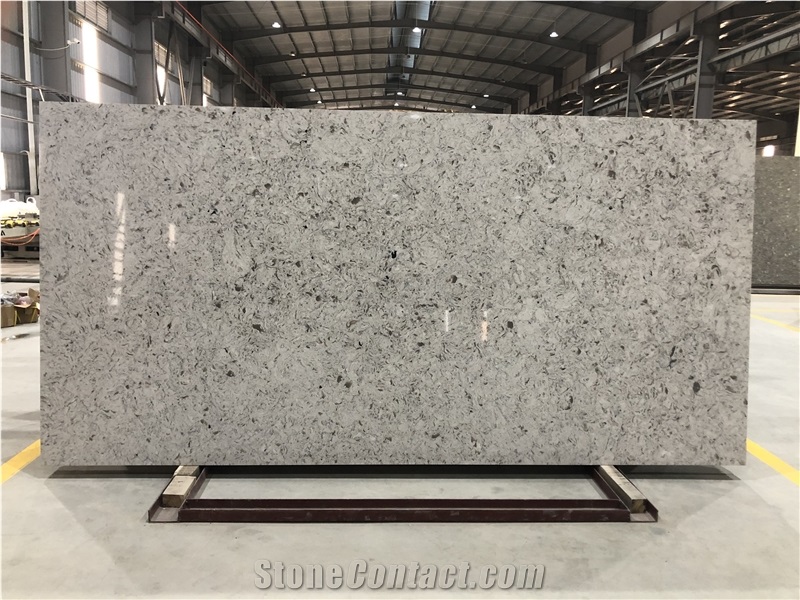 Cristalli Misti White Quartz Slabs