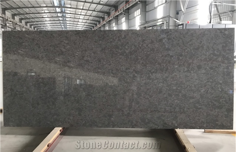 Marbella Black Quartz Stone Slabs, Quartz Slabs
