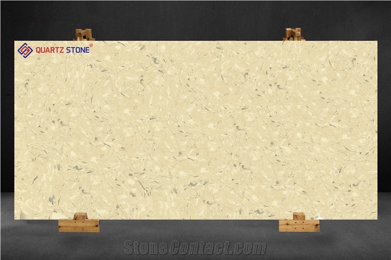 Marbella Yellow Quartz Stone Slabs,Quartz Slabs