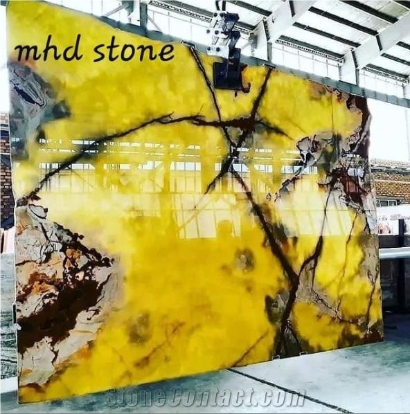 Ahra Sepahan Green Onyx Slabs