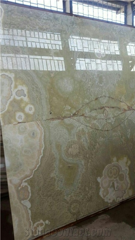 Ariyan onyx slabs, light green onyx slabs