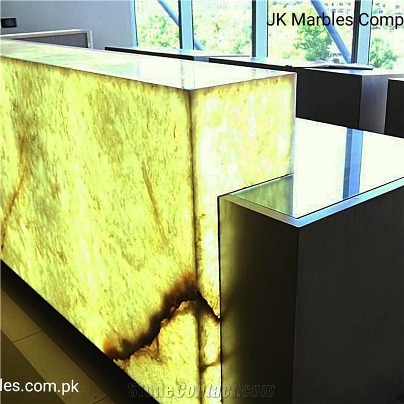 Translucent Onyx Kitchen Countertops