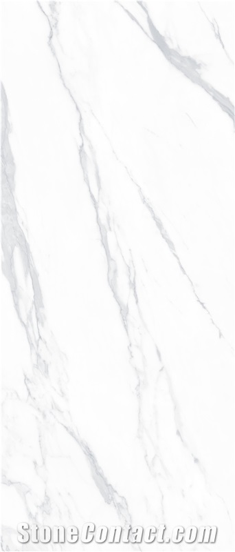 Glossy Carrara White Marble Sintered Slab 1S06QD120278-1508G