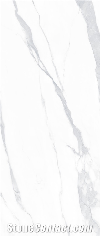 Glossy Carrara White Marble Sintered Slab 1S06QD120278-1508G