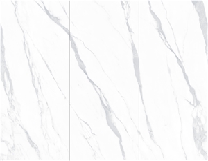 Glossy Carrara White Marble Sintered Slab 1S06QD120278-1508G