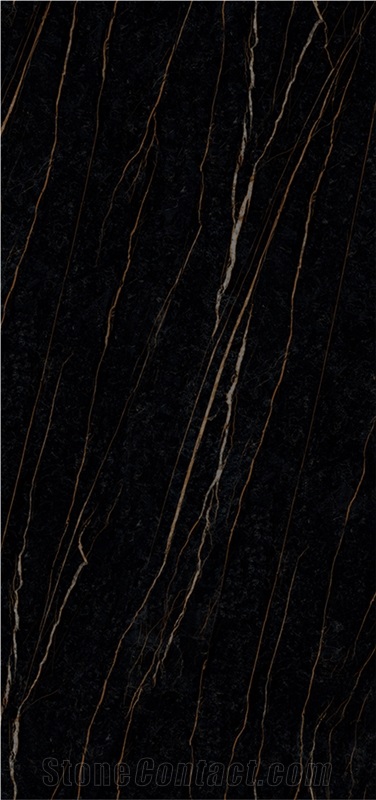 High-end Nerodorato Marble Look Sintered Slab YB-M261221518
