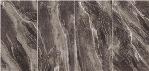 Italian Brown Elegant Marble Look Sintered Stone 5-JH241233