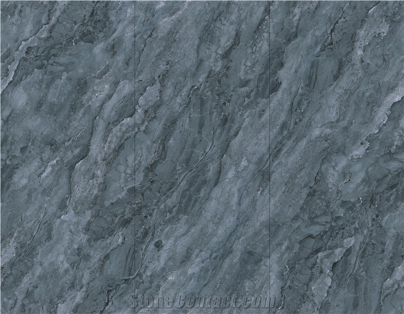 Mysterious Grey Marble Look Sintered Slab 2S06QD120278-1503G