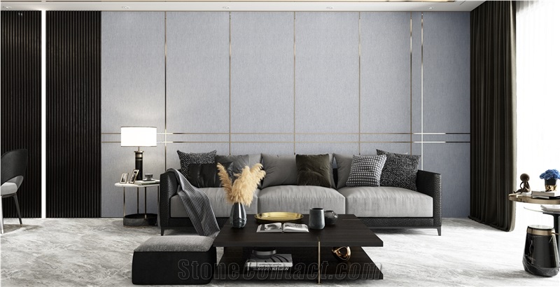 Soft Matte Grey Fabric Look Sintered Slab 2S06QD120260-1087Y