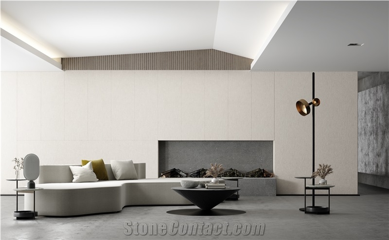Warm Grey Fabric Look Sintered Slab 2S06QD120260-1088Y