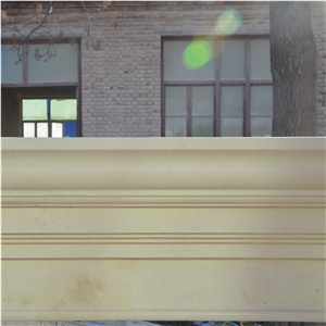 White liemstone modern fireplace 008