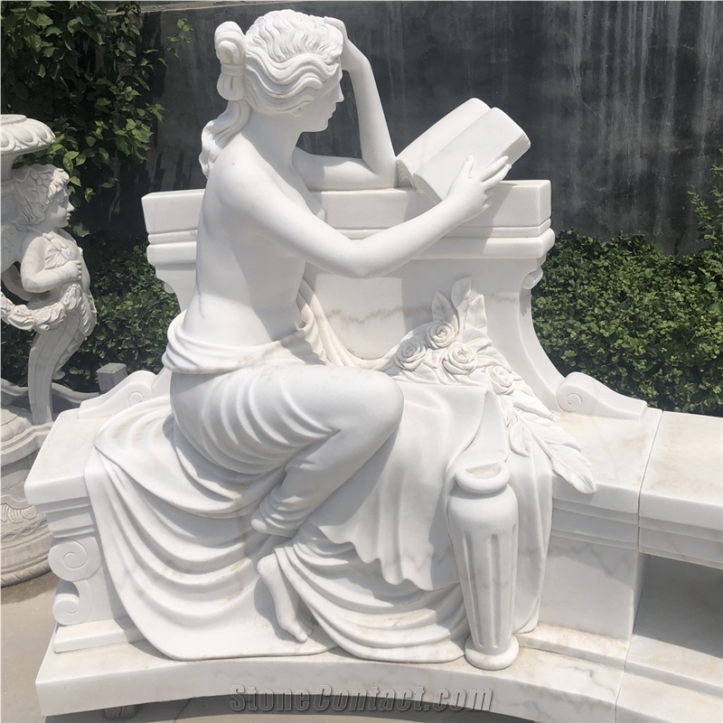 White marble statue monument stone