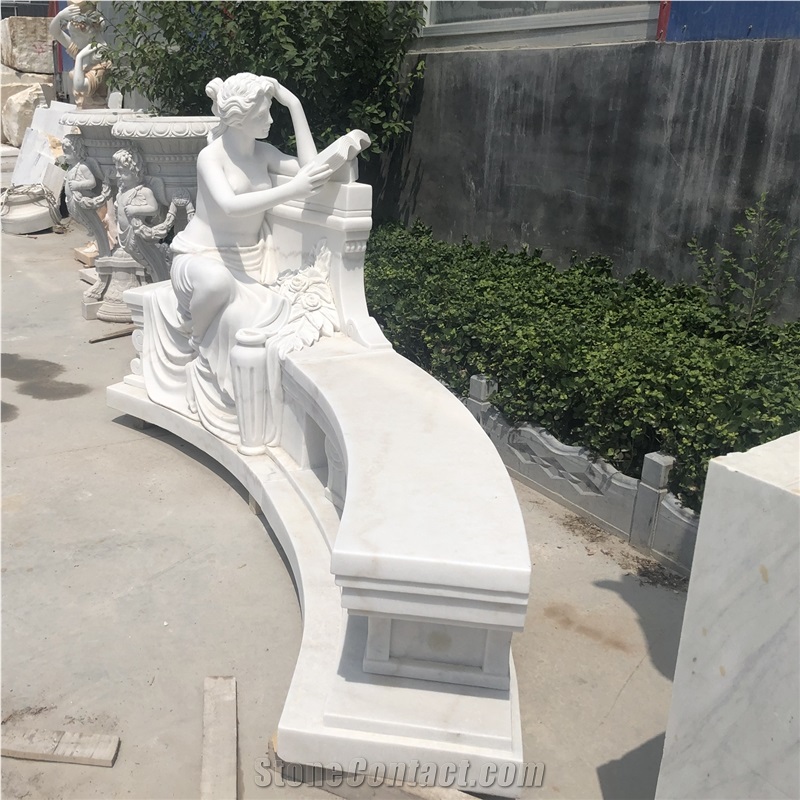 White marble statue monument stone