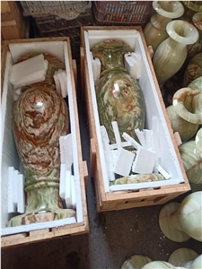 Onyx handicrafts for sale- Onyx Vase, Interior Lamps