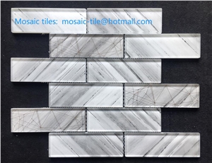 glass and stone mosaic tiles
