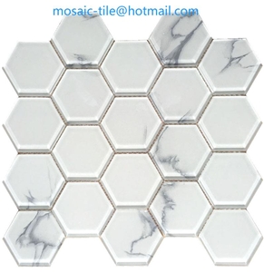 glass and marble stone wall mosaic tiles