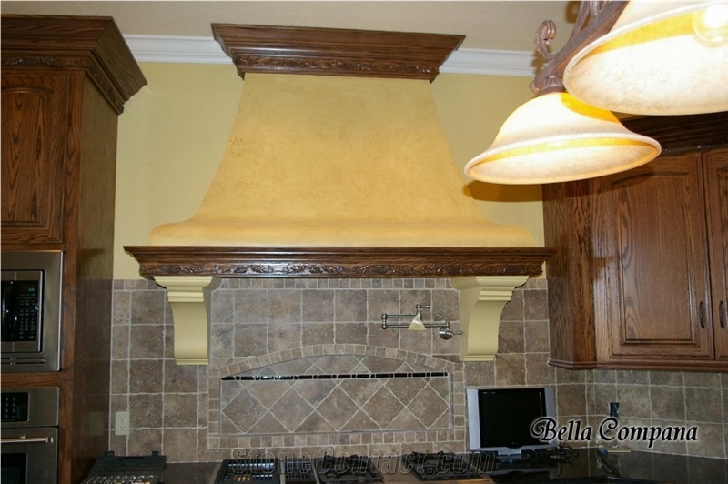 Bella Compana Cast Stone kitchen hood