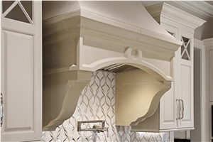 Bella Compana Cast Stone kitchen hood