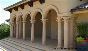 Cast Stone Doric Columns W Impost