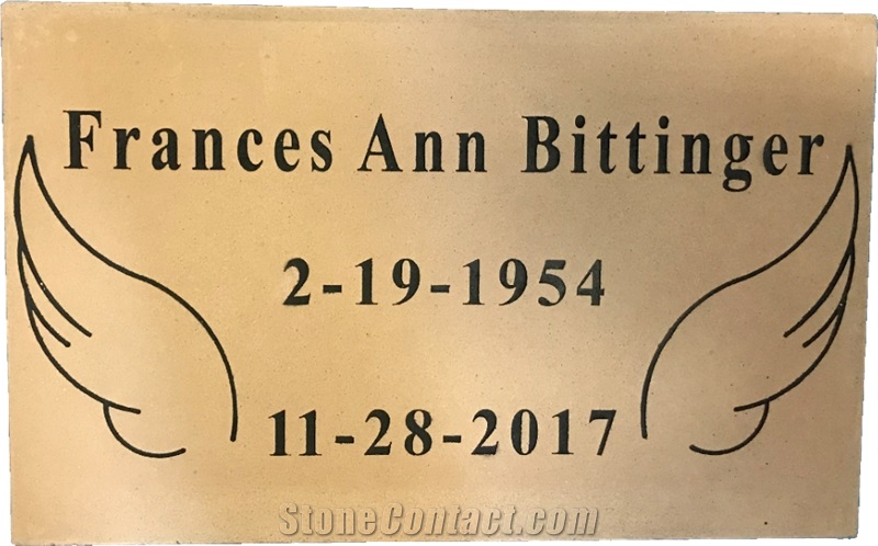 Cast Stone Grave Markers, Slanted Markers