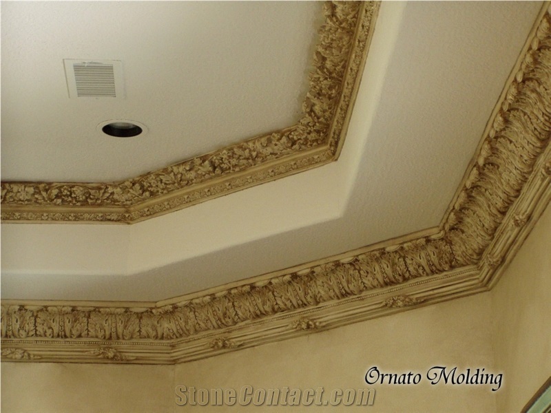 Cast Stone Onato Molding, R. Mehte Cartouche