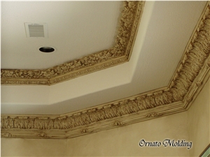 Cast Stone Onato Molding, R. Mehte Cartouche