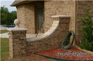 Cast Stone Pier caps with Finials