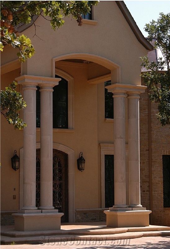 Cast Stone Tapered Tuscan Columns