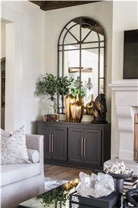 Fireplace mantel by Renaissance Cast Stone