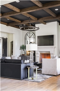 Fireplace mantel by Renaissance Cast Stone