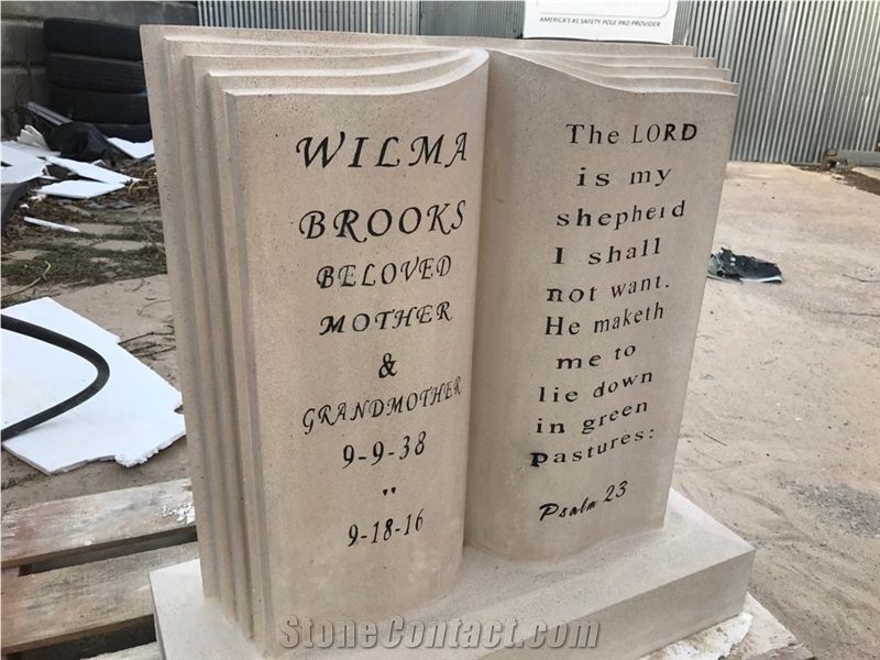 Renaissance Cast Stone Headstone