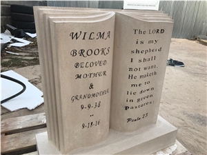 Renaissance Cast Stone Headstone
