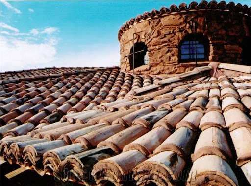Hand-made Terracotta Cholla Roof Tile