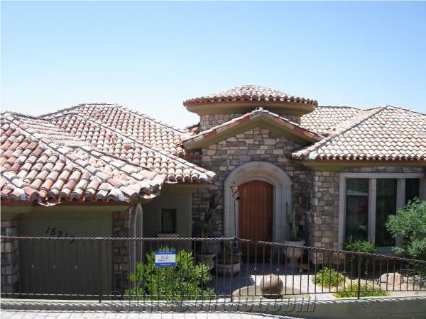 Hand-made Terracotta Cholla Roof Tile