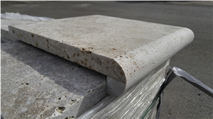 Travertine Bullnosed Pool Coping