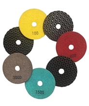 4" Honey Combed Light Copper Diamond Grinding Pads