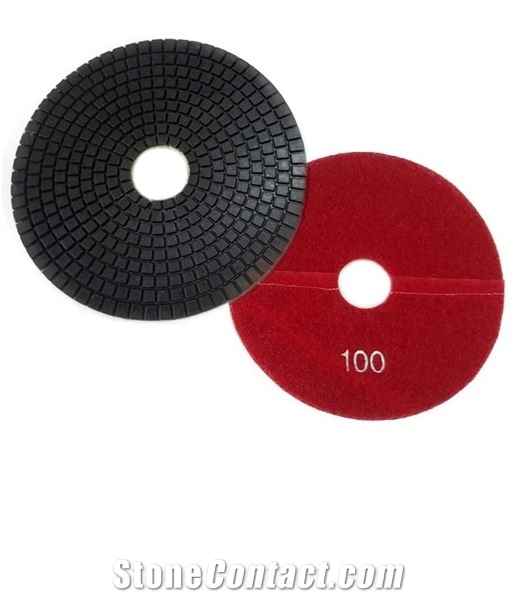 6" SDA Premium Wet Grinding Diamond V'cro Pad. Polishing Pad