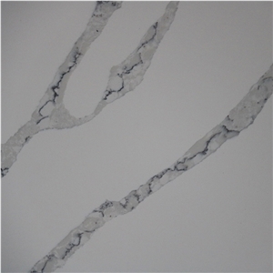 Hot sale Vietnam calacatta white quartz slab 