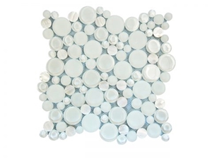 Agata Shell Mix, Agata Circle Glass Mosaic Tiles