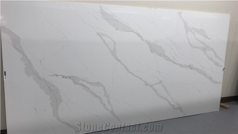 Unique Calacatta Quartz Slabs 2 cm