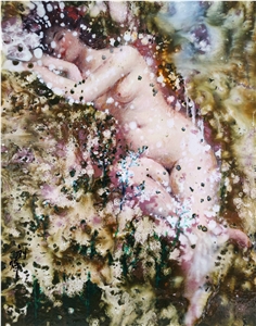 Spring Shower - Stone Powder (Artificial Marble) Painting Spring Shower - Stone Powder (Artificial Marble) Painting