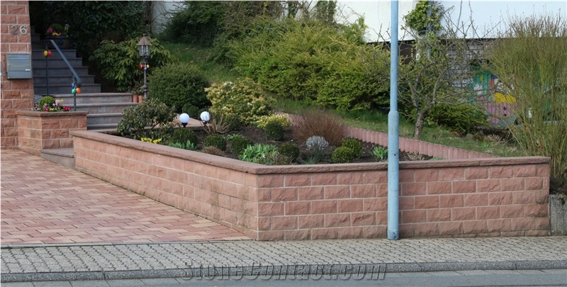 Sandstone Walling, Wall Parapets, Wall Coping