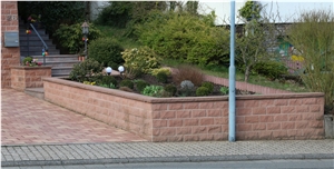 Sandstone Walling, Wall Parapets, Wall Coping